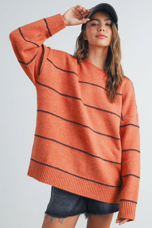 "Illini" Drop shoulder Sweater