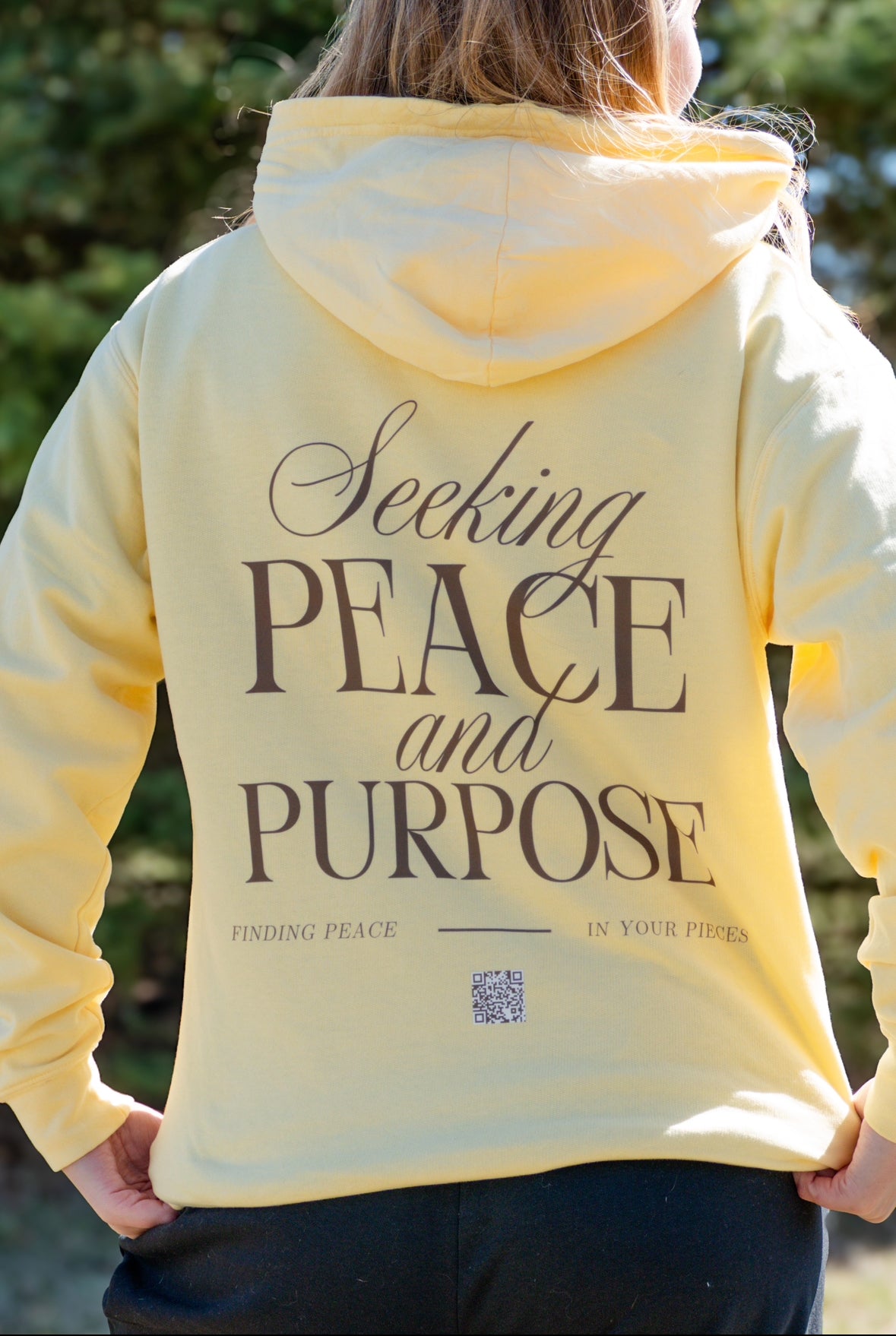 Seeking Peace Lightweight Hoodie (Butter)