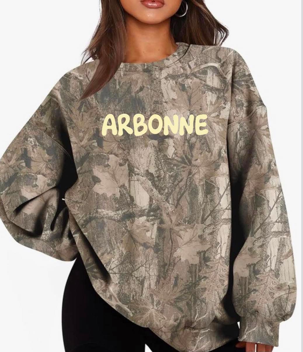 Arbonne Camo Crewneck