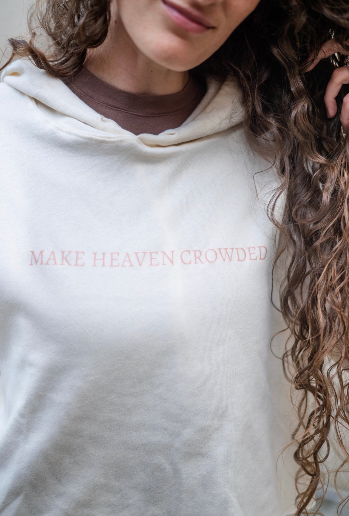 Make Heaven Crowded Cropped Hoodie