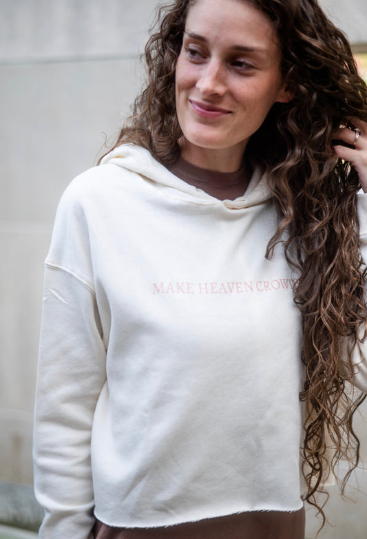 Make Heaven Crowded Cropped Hoodie