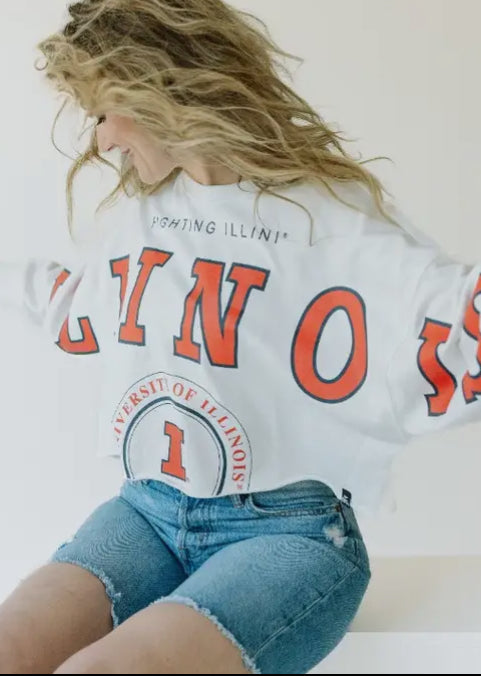 Cropped Illinois Sweatshirt