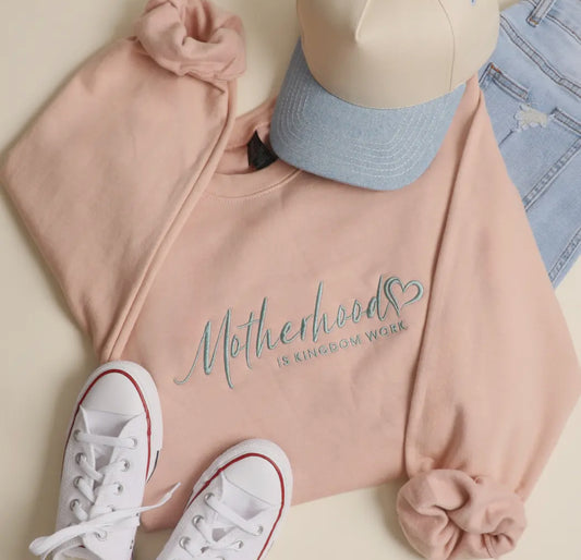 Motherhood Embroidered Crew LTO