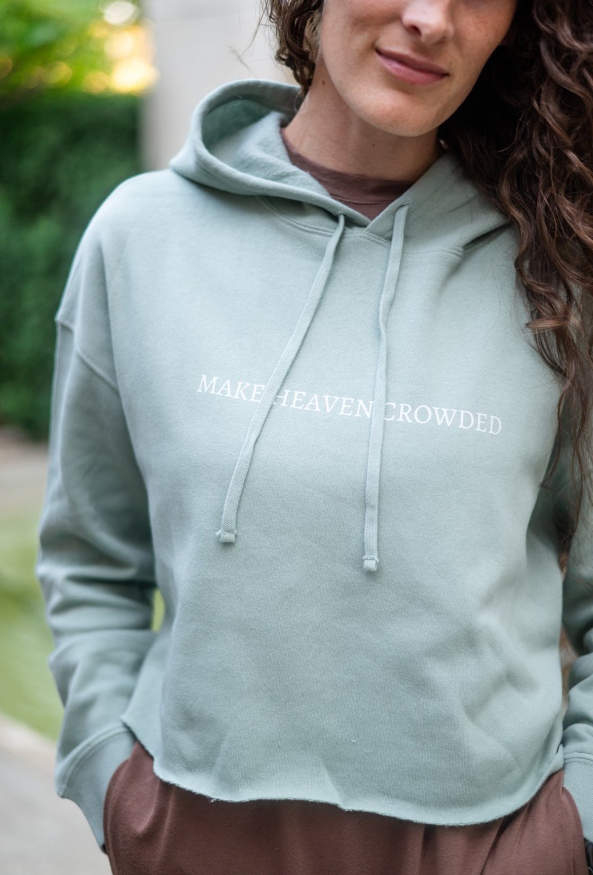 Make Heaven Crowded Cropped Hoodie