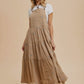 Boho Embroidered Overall Dress